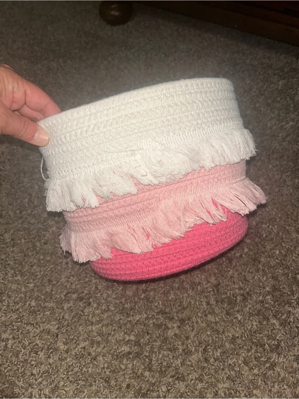 Little Girls Fringe Basket